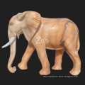 Garden Life Size Sunset Red Marble Animal Sculpture Stone African Giant Elephant Statue